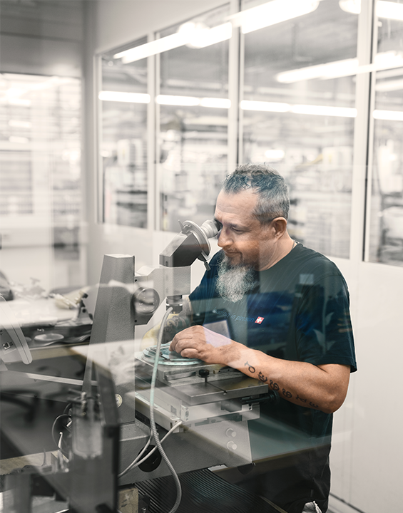 Mitarbeiter an der Arbeit